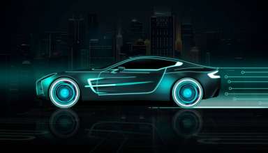 Neon Sports Car Wallpaper