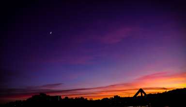 Road Night Markings Sky Wallpaper