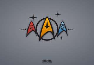 Star Trek Minimalism Logo 5k Wallpaper
