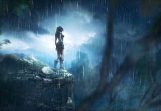 Tomb Raider Lara Croft Rain Game Wallpaper