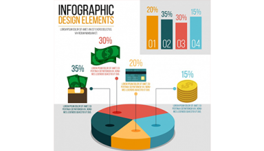 دانلود وکتور Graphs of economy