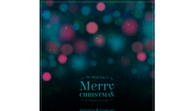 دانلود وکتور Merry christmas bokeh background