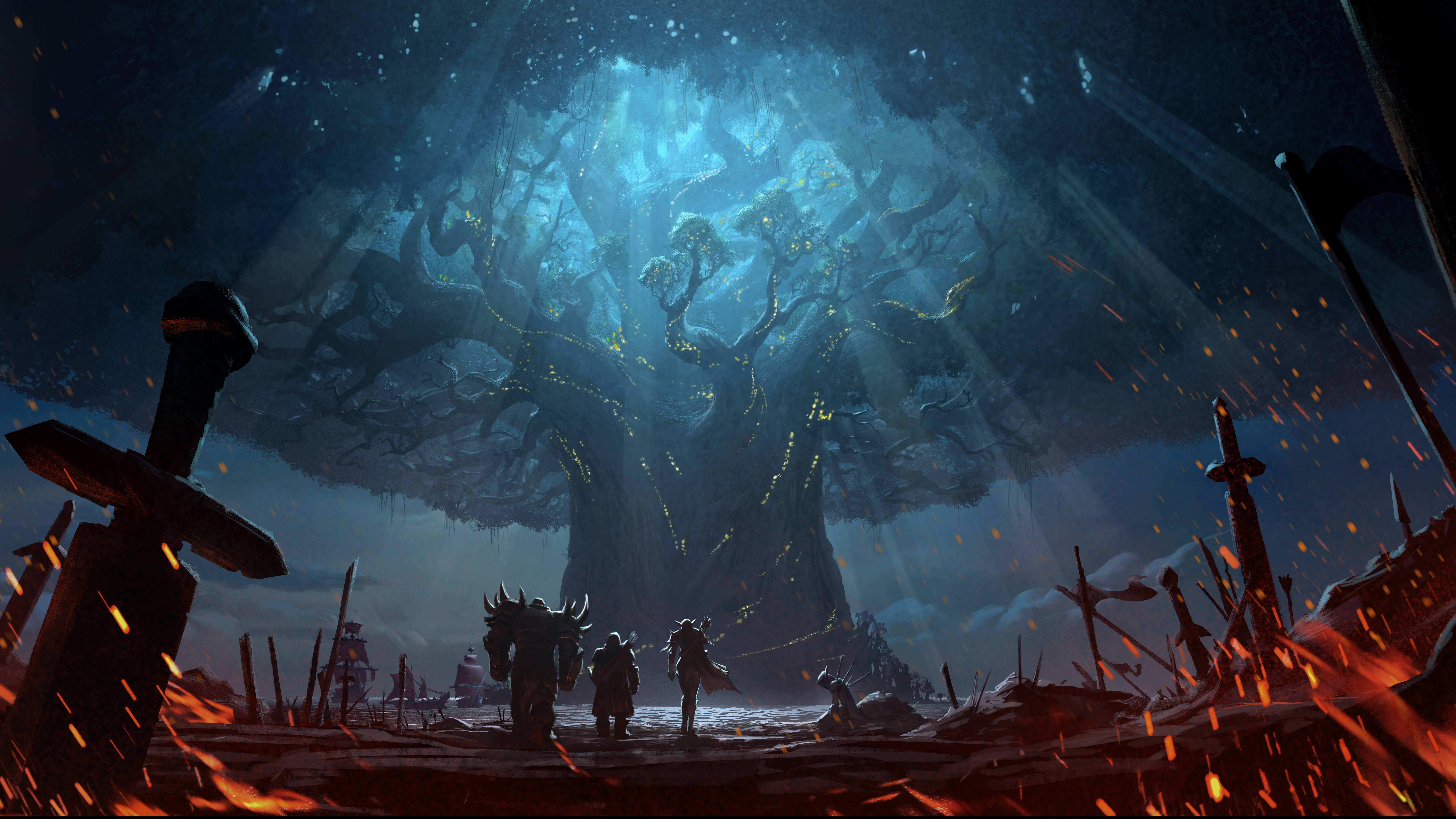 Нефритовый лес World of Warcraft рисунок игра бесплатно