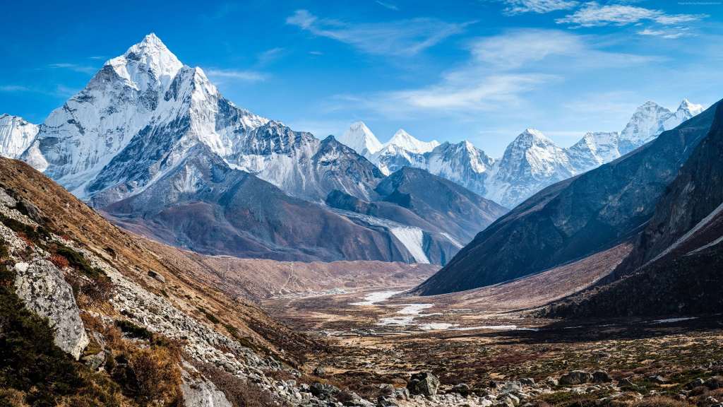 Ama Dablam Nepal Mountains 4k Wallpaper