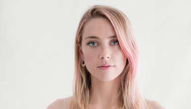 Amber Heard Pink Hairs Wallpaper