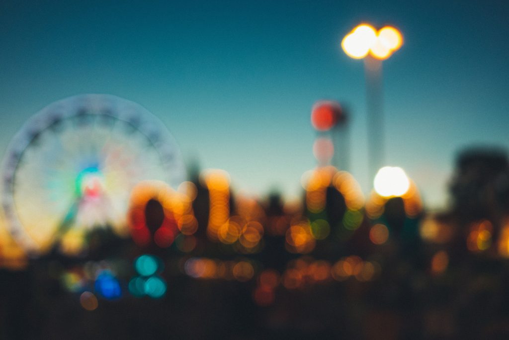 Amusement Park Blur Wallpaper