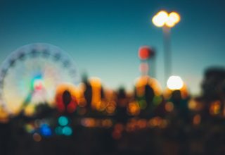 Amusement Park Blur Wallpaper