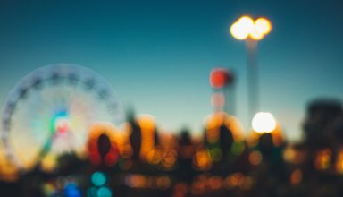 Amusement Park Blur Wallpaper