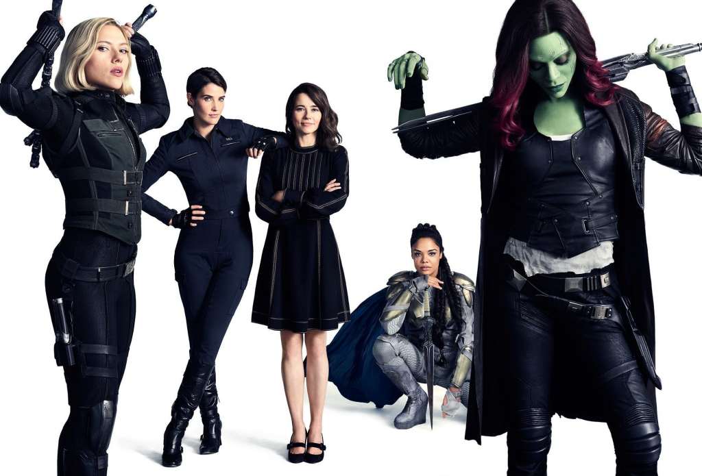 Avengers: Infinity War Black Widow, Gamora, Valkyrie Wallpaper