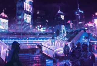 Cyberpunk Neon City Wallpaper