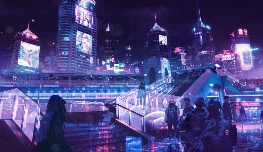 Cyberpunk Neon City Wallpaper