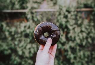 Donut Hand Chocolate Wallpaper