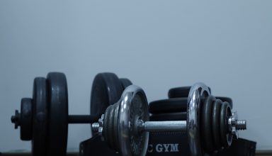 Dumbbells gym Weight Disks Wallpaper