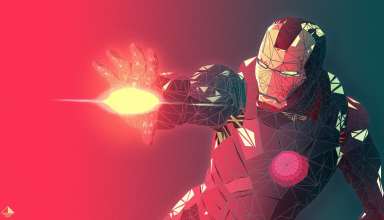Iron Man Low Poly Wallpaper