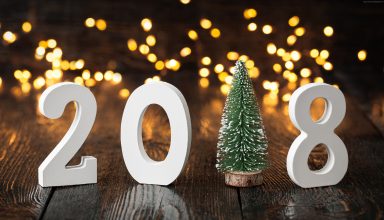 New Year 2018 Fir Tree 4k Wallpaper