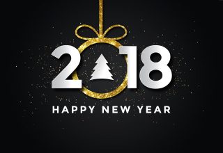 New Year 2018 Snow 8k Wallpaper