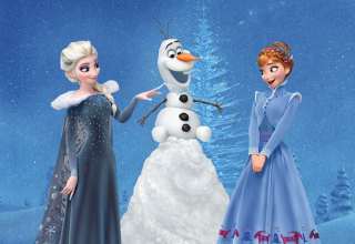 Olaf's Frozen Adventure Anna Elsa Wallpaper