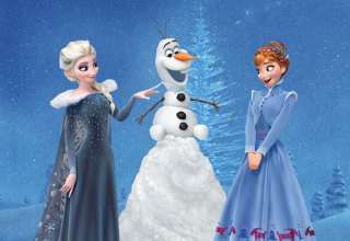 Olaf's Frozen Adventure Anna Elsa Wallpaper