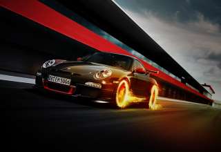 Porsche 911 GT3 RS Fire Wallpaper