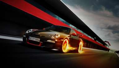 Porsche 911 GT3 RS Fire Wallpaper