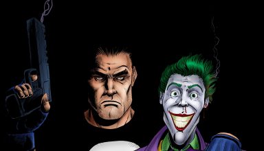 Punisher and Joker Artwork Wallpaper