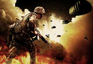 Soldiers War Battlefield Explosion Wallpaper