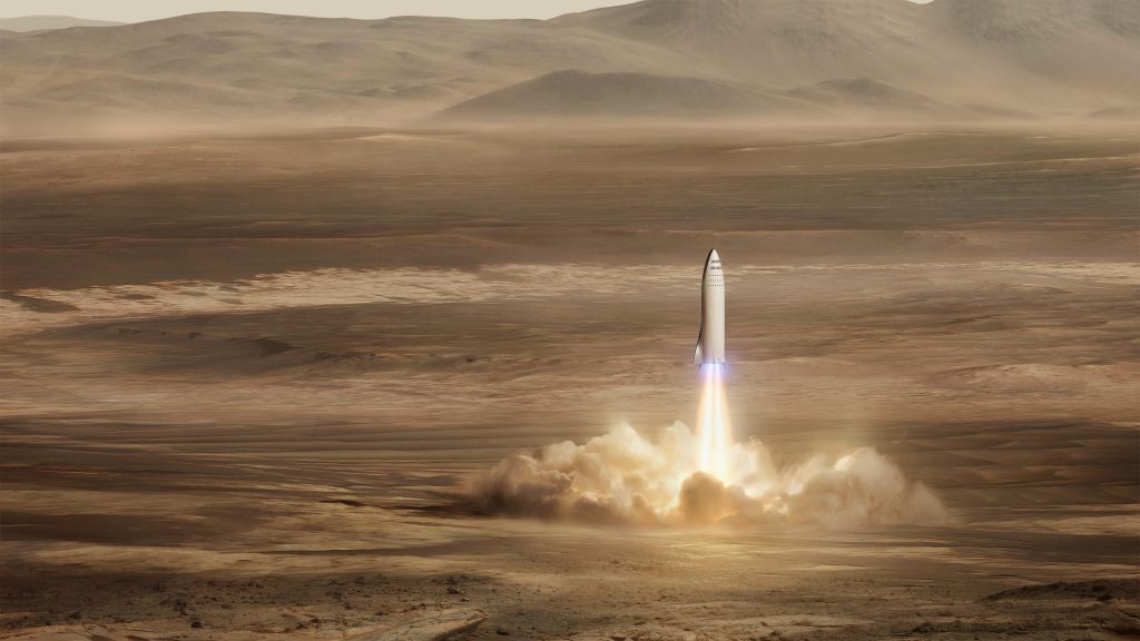 Spacex Mars Mission Big Rocket 4k Wallpaper