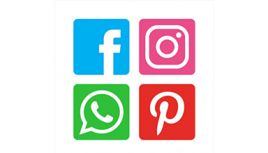 دانلود وکتور Flat social media icon pack
