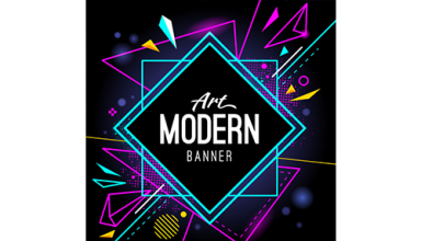 دانلود وکتور Modern banner