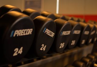 Weights in The gym Free License Wallpaper