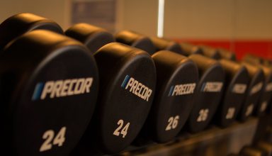Weights in The gym Free License Wallpaper