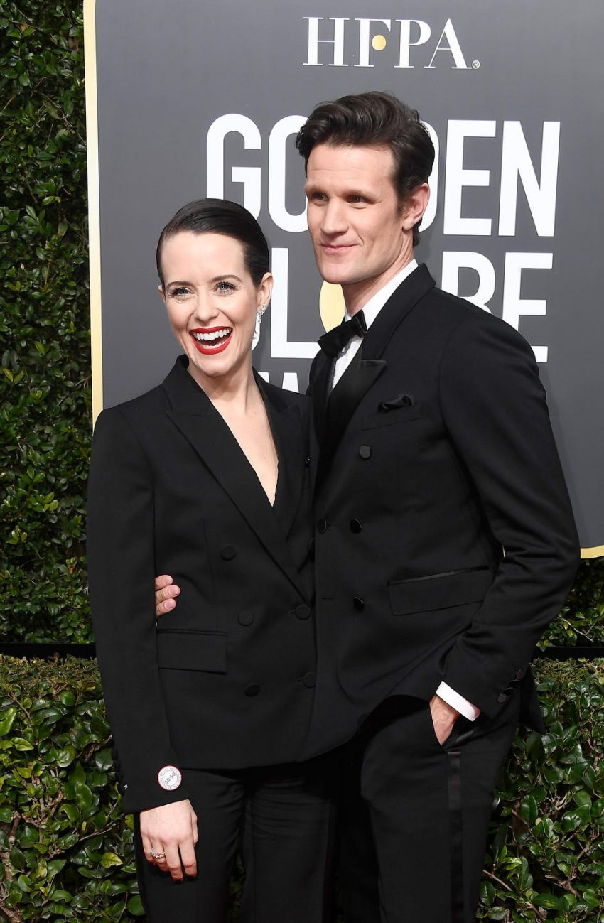 Claire Foy (L) and Matt Smith