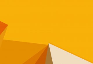Abstract Orange Shapes Wallpaper