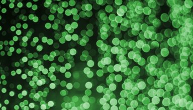 Bokeh Effect Green Lights Celebrations Wallpaper