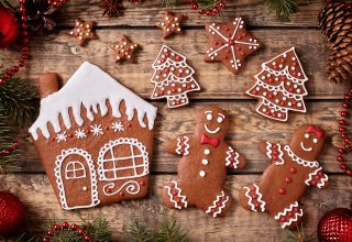 Christmas New Year Cookies Wallpaper