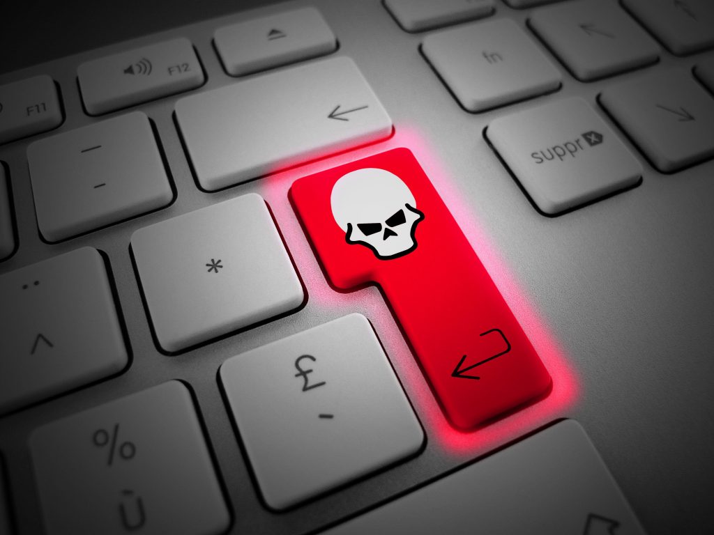 Enter Key Skull Hacking Wallpaper