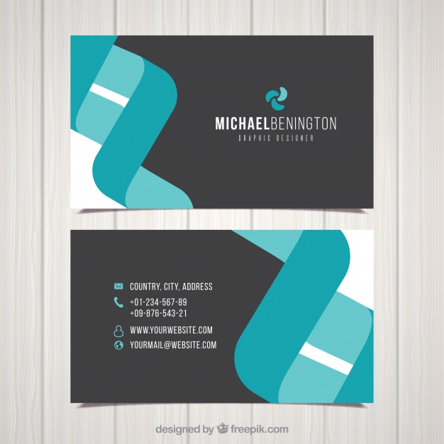 دانلود وکتور Flat business card