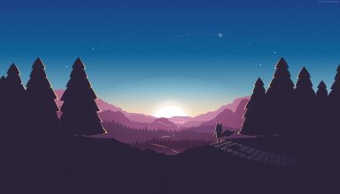 Forest Sunset Fox 4k Wallpaper