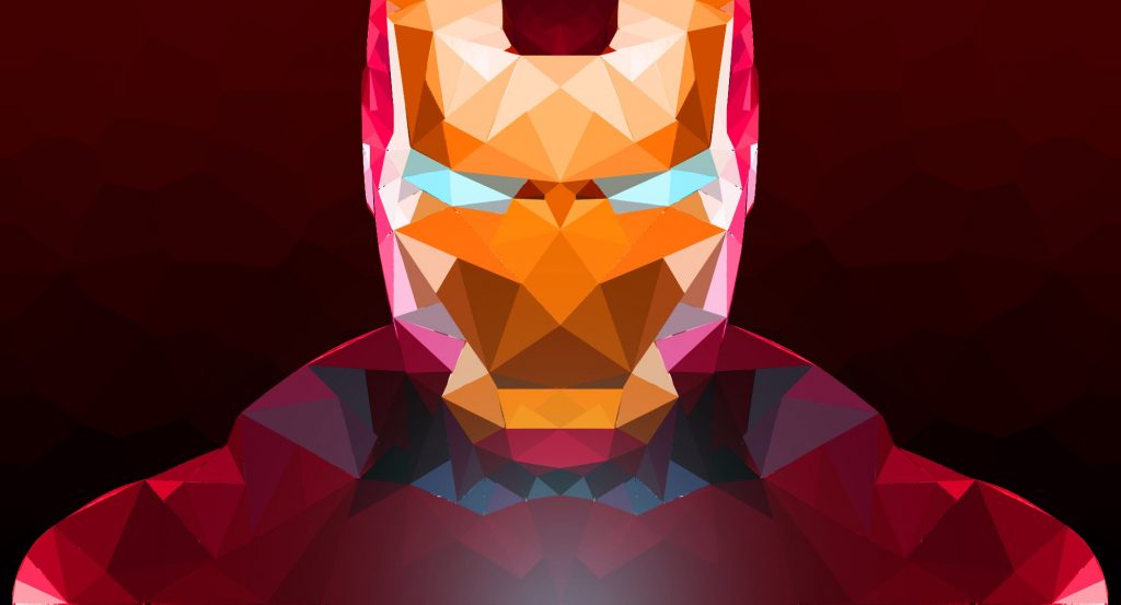 Iron Man Abstract Art Wallpaper