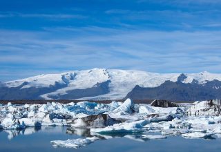 Joekulsarlon Lagoon Ice Ocean Mountains Wallpaper