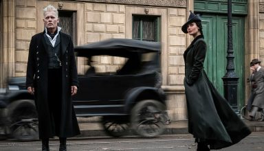 Johnny Depp and Poppy Corby Tuech in Fantastic Beasts: The Crimes of Grindelwald 2018 Wallpaper