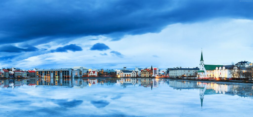 Reykjavik Iceland River Sky 4k Wallpaper