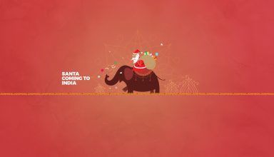 Santa Journey to India Wallpaper
