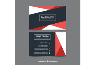 دانلود وکتور Geometric business card template