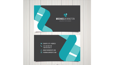 دانلود وکتور Flat business card