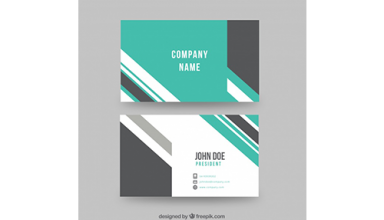 دانلود وکتور Abstract modern business card