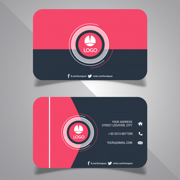 دانلود وکتور Abstract Visiting Card Designs