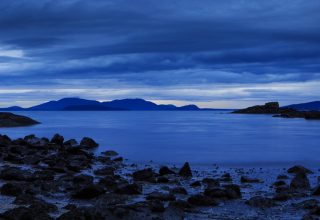 Bellingham United States Shore Stones Mountains Wallpaper