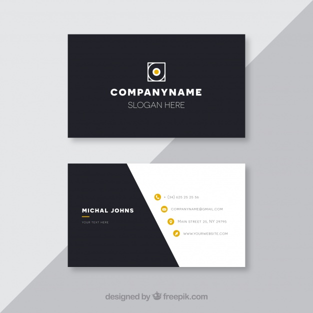 دانلود وکتور Black business card