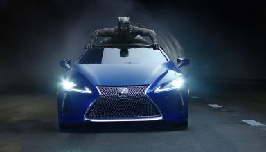 Black Panther Lexus LC 500 2018 Wallpaper